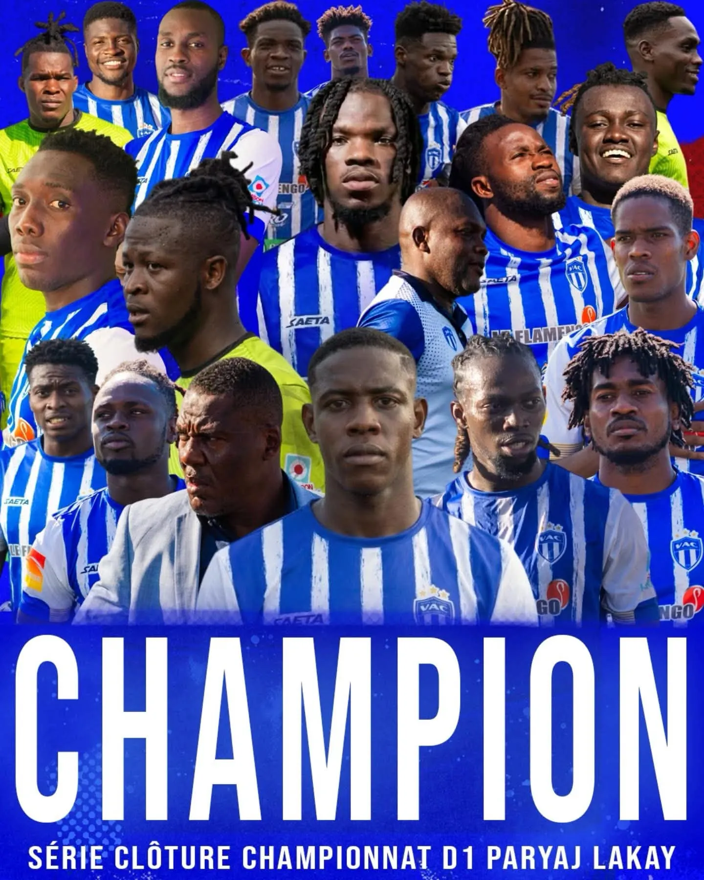 Visuel Champion de Violette AC, série de clôture du championnat D1